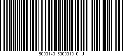 Código de barras (EAN, GTIN, SKU, ISBN): '5000149_5000919_0_U'
