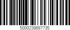 Código de barras (EAN, GTIN, SKU, ISBN): '5000239897735'