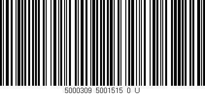 Código de barras (EAN, GTIN, SKU, ISBN): '5000309_5001515_0_U'