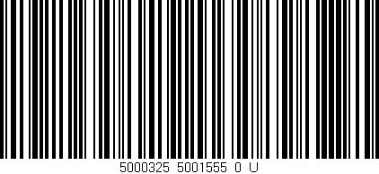 Código de barras (EAN, GTIN, SKU, ISBN): '5000325_5001555_0_U'
