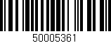 Código de barras (EAN, GTIN, SKU, ISBN): '50005361'