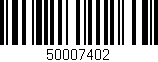 Código de barras (EAN, GTIN, SKU, ISBN): '50007402'