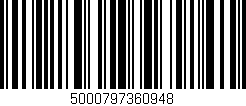 Código de barras (EAN, GTIN, SKU, ISBN): '5000797360948'