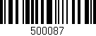 Código de barras (EAN, GTIN, SKU, ISBN): '500087'