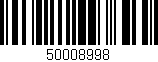 Código de barras (EAN, GTIN, SKU, ISBN): '50008998'