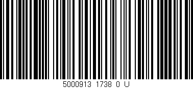 Código de barras (EAN, GTIN, SKU, ISBN): '5000913_1738_0_U'