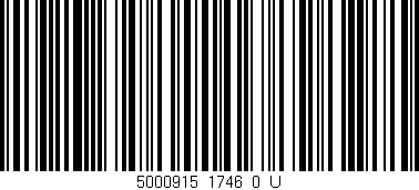 Código de barras (EAN, GTIN, SKU, ISBN): '5000915_1746_0_U'