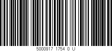 Código de barras (EAN, GTIN, SKU, ISBN): '5000917_1754_0_U'