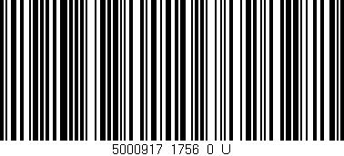 Código de barras (EAN, GTIN, SKU, ISBN): '5000917_1756_0_U'