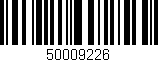 Código de barras (EAN, GTIN, SKU, ISBN): '50009226'