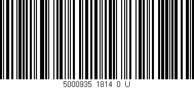 Código de barras (EAN, GTIN, SKU, ISBN): '5000935_1814_0_U'