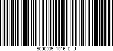 Código de barras (EAN, GTIN, SKU, ISBN): '5000935_1816_0_U'