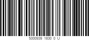Código de barras (EAN, GTIN, SKU, ISBN): '5000939_1830_0_U'