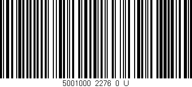 Código de barras (EAN, GTIN, SKU, ISBN): '5001000_2276_0_U'