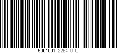 Código de barras (EAN, GTIN, SKU, ISBN): '5001001_2284_0_U'