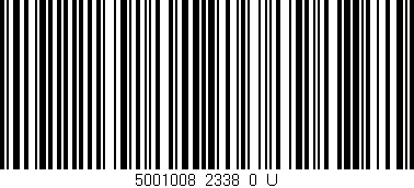 Código de barras (EAN, GTIN, SKU, ISBN): '5001008_2338_0_U'