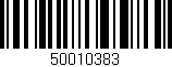 Código de barras (EAN, GTIN, SKU, ISBN): '50010383'