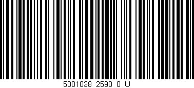Código de barras (EAN, GTIN, SKU, ISBN): '5001038_2590_0_U'