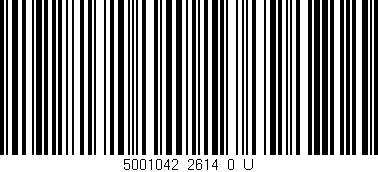 Código de barras (EAN, GTIN, SKU, ISBN): '5001042_2614_0_U'
