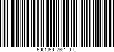 Código de barras (EAN, GTIN, SKU, ISBN): '5001058_2681_0_U'