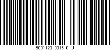 Código de barras (EAN, GTIN, SKU, ISBN): '5001129_3016_0_U'