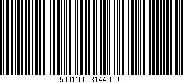 Código de barras (EAN, GTIN, SKU, ISBN): '5001166_3144_0_U'