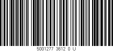 Código de barras (EAN, GTIN, SKU, ISBN): '5001277_3612_0_U'
