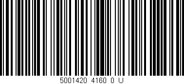 Código de barras (EAN, GTIN, SKU, ISBN): '5001420_4160_0_U'