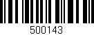 Código de barras (EAN, GTIN, SKU, ISBN): '500143'