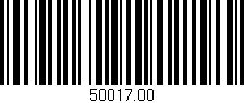 Código de barras (EAN, GTIN, SKU, ISBN): '50017.00'