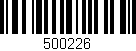 Código de barras (EAN, GTIN, SKU, ISBN): '500226'