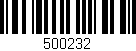 Código de barras (EAN, GTIN, SKU, ISBN): '500232'