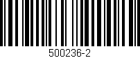 Código de barras (EAN, GTIN, SKU, ISBN): '500236-2'