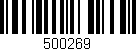 Código de barras (EAN, GTIN, SKU, ISBN): '500269'