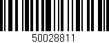 Código de barras (EAN, GTIN, SKU, ISBN): '50028811'