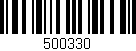 Código de barras (EAN, GTIN, SKU, ISBN): '500330'