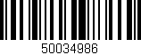 Código de barras (EAN, GTIN, SKU, ISBN): '50034986'