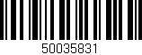 Código de barras (EAN, GTIN, SKU, ISBN): '50035831'