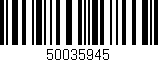 Código de barras (EAN, GTIN, SKU, ISBN): '50035945'