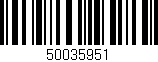 Código de barras (EAN, GTIN, SKU, ISBN): '50035951'