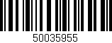 Código de barras (EAN, GTIN, SKU, ISBN): '50035955'