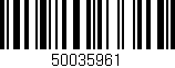 Código de barras (EAN, GTIN, SKU, ISBN): '50035961'