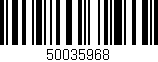 Código de barras (EAN, GTIN, SKU, ISBN): '50035968'
