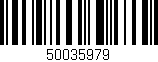 Código de barras (EAN, GTIN, SKU, ISBN): '50035979'