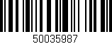 Código de barras (EAN, GTIN, SKU, ISBN): '50035987'