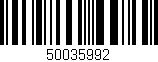 Código de barras (EAN, GTIN, SKU, ISBN): '50035992'