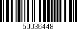 Código de barras (EAN, GTIN, SKU, ISBN): '50036448'