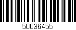 Código de barras (EAN, GTIN, SKU, ISBN): '50036455'