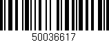 Código de barras (EAN, GTIN, SKU, ISBN): '50036617'