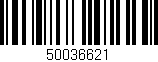 Código de barras (EAN, GTIN, SKU, ISBN): '50036621'